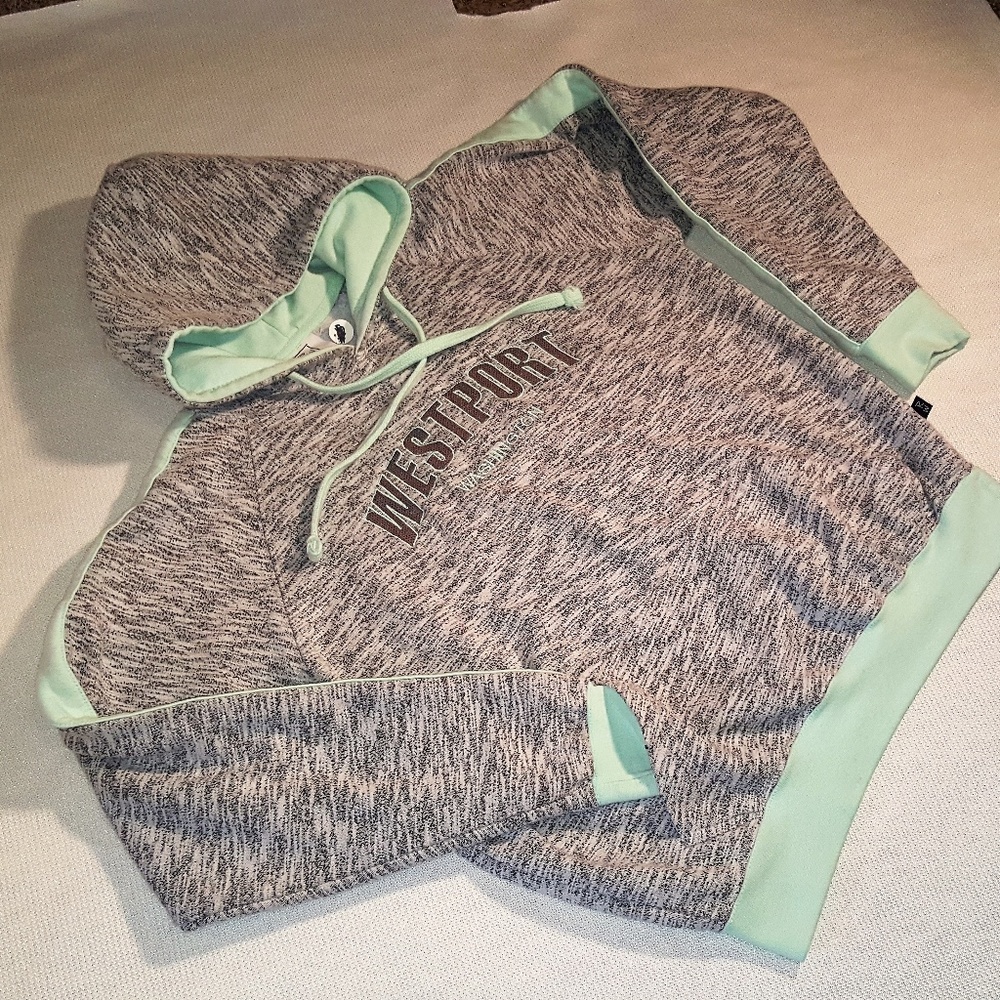Rag Wear "Westport" Hoodie- MArbled Grey&Sea#14